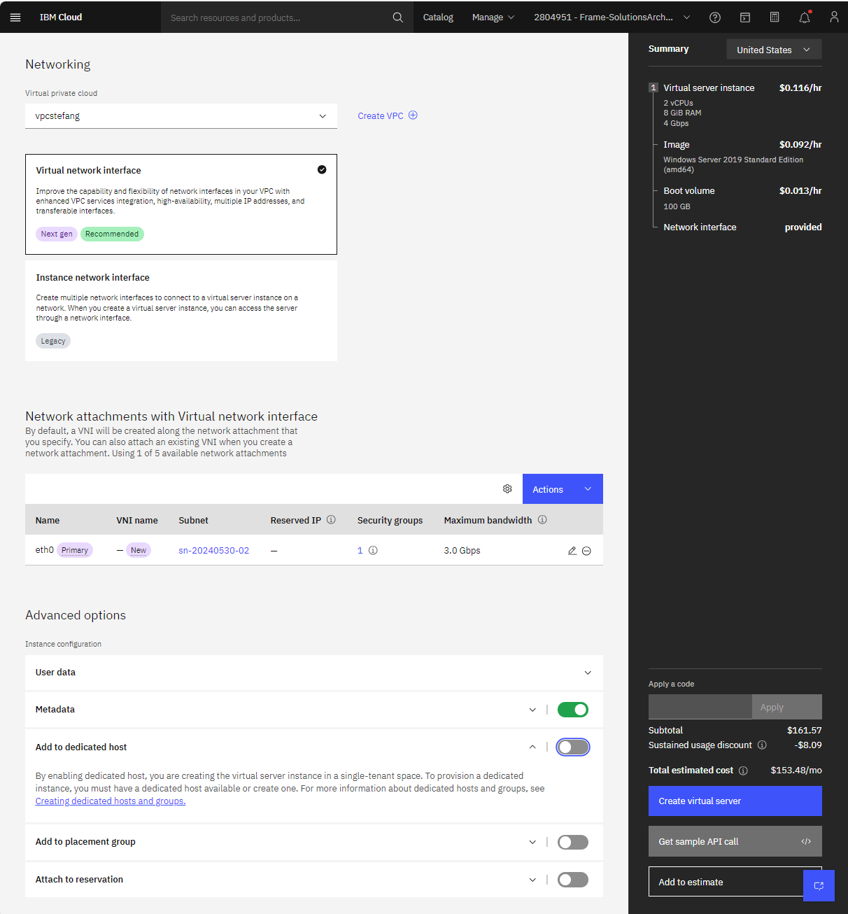 IBM Cloud - Configure Networking