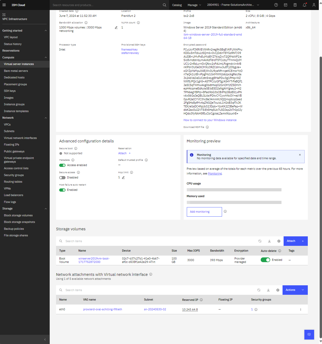 IBM Cloud - Configure Virtual Network Interface