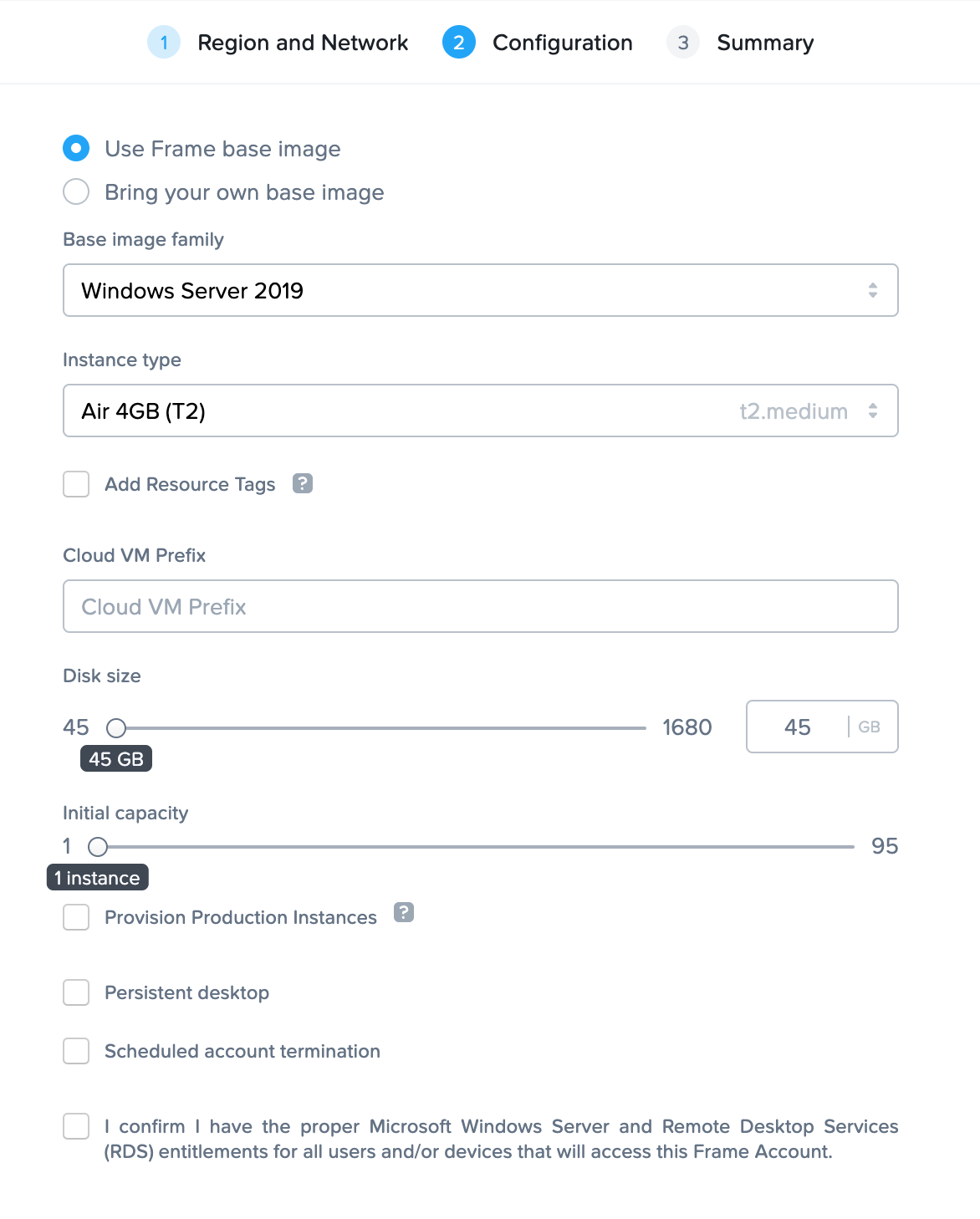 Account Configuration