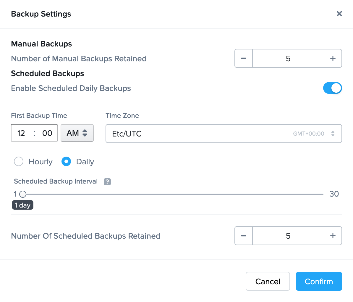 Schedule Persistent Desktop Backups