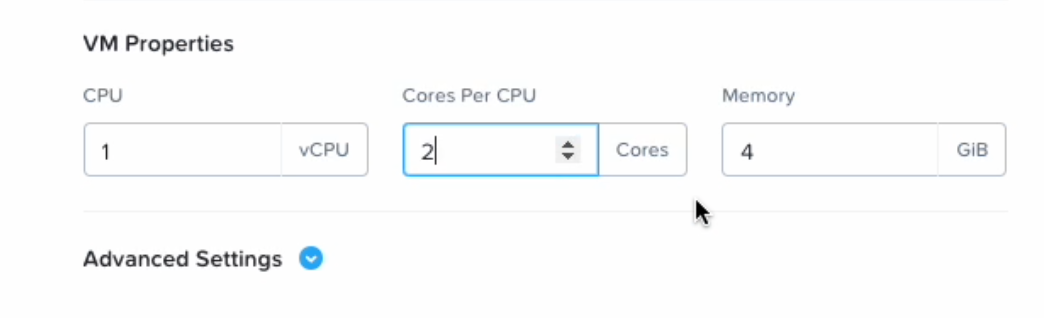 SGA VM Creation - VM Configuration