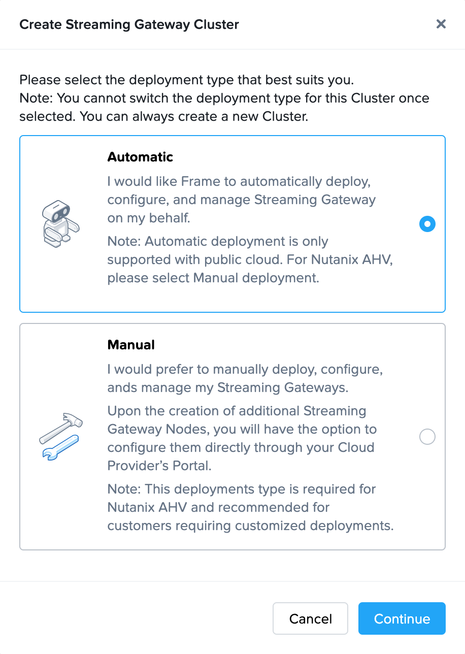 Create Streaming Gateway