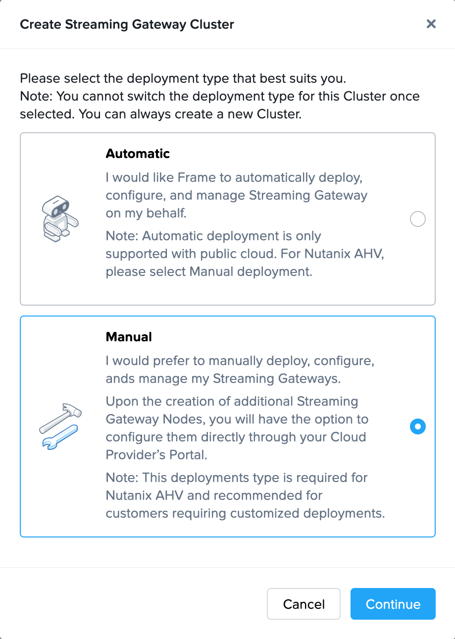 Create Streaming Gateway